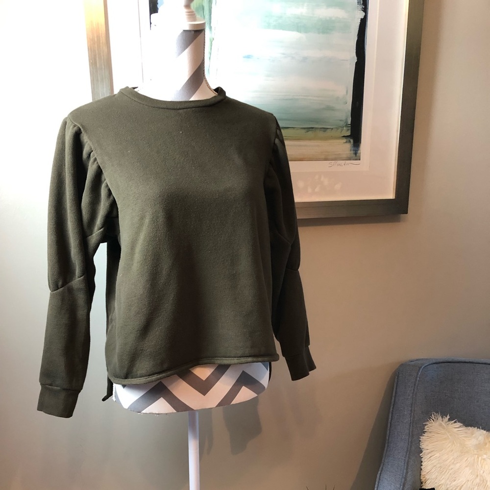 Express olive sweater